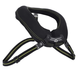 A Polstrovaný měkký chránič krku / chránič krku / krční límec ACERBIS X-ROUND PRO ADULT velikost dospělá, barva černá/žlutá fluo