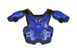 Dětský motokrosový hrudní/zádový/ramenní chránič ACERBIS GRAVITY KID ROOST DEFLECTOR vhodný pro děti ve věku 8–13 let, výška postavy 125–160 cm, barva černá/modrá