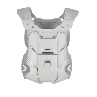 Motokrosový chránič hrudi a zad ACERBIS ROOST DEFLECTOR LINEAR pro jezdce s výškou mezi 165 cm a 190 cm, barva metalic šedá