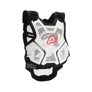 Lehký ventilační motokrosový chránič hrudi a zad ACERBIS ROOST DEFLECTOR P035  barva bílá/černá