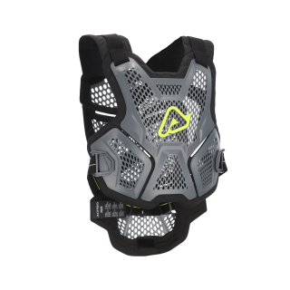 Lehký ventilační motokrosový chránič hrudi a zad ACERBIS ROOST DEFLECTOR P035  barva šedá