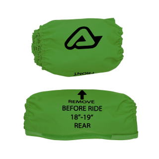 Sada praktických obalů na kola ACERBIS X-TIRE COVER 2.0 pro kolo průměru 21" + 18" až 19" barva zelená