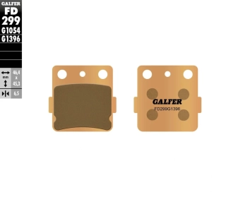Zadní motocyklové brzdové desky GALFER BRAKE PAD SINTERED pro YAMAHA YZ 85 rok 2003-2021