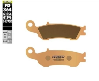 Přední motocyklové brzdové desky GALFER BRAKE PAD SINTERED pro YAMAHA YZ 250 rok 2008-2023