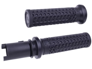 Gripy pro motocykly HARLEY-DAVIDSON 2023 a výše CVO TBW MODELY viz popis ODI VANS V-TWIN LOCK-ON™ GRIP SET pro řidítka o průměru 25,4 mm ( 1" ), barva černá - pár 