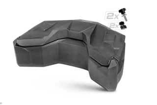 Prostorný uzamykatelný zadní box na čtyřkolku SHARK ATV Box AX145 / AX 145 pro  SEGWAY AT10 barva černá, objem 145 litrů 