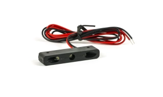 Led osvětlení SPZ motocyklu PARTS EUROPE LICENSE PLATE LIGHT E-MARK 12V barva černá, rozměry délka 45 mm x šířka 8 mm x výška 13 mm