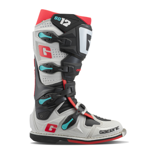 Motokrosové boty Gaerne SG 12 GRAVEL barva červená/modrá/černá 