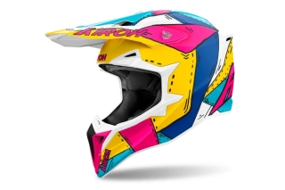 Motokrosová přilba AIROH WRAAAP PAINT barva multicolor matná 