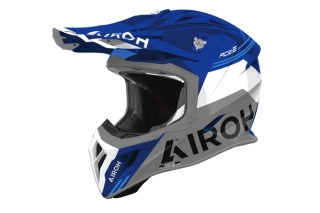 Motokrosová přilba AIROH AVIATOR ACE 2 FURY barva modrá/šedá lesklá