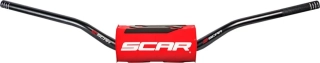 Motokrosové bezhrazdové řidítka pro malé motocykly SCAR HANDLEBAR O2 barva černá/červená, typ RC HIGH MINI 65/85 S9152R