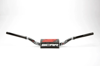 Motokrosové bezhrazdové řidítka pro malé motocykly SCAR HANDLEBAR O2 barva černá typ KTM SX 85 / HUSQVARNA TC 85 S9151BK-BK