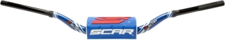 Motokrosové bezhrazdové řidítka motocyklu SCAR HANDLEBAR O2 MODEL YAMAHA YZ/YZF S9182BL-BL MODRÉ