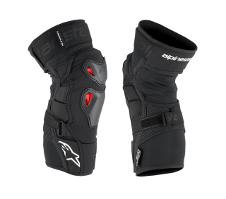 Kolenní chrániče/chrániče kolen ALPINESTARS BIONIC PRO PLASMA KNEE PROTECTORS barva černá/červená/ pár / velikost S/M