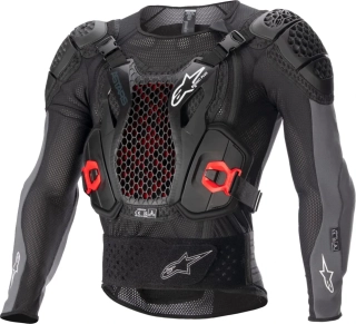 Tělový chránič/chráničová košile /chránič hrudníku, zad, ramen a loktů  ALPINESTARS BIONIC PLUS V2 PROTECTOR JACKET 6506723-1036 barva černá/červená