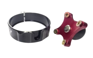 a Pomocník startu MTZ LAUNCH CONTROL pro vnitřní průměr vidlice 61 mm, pro motocykly KTM SX 125 rok 2002-2006 barva černá/červená