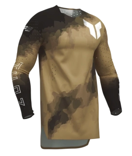Lehký a pružný motokrosový - enduro dres THOR SPORTMODE CARBON barva černá/cooper