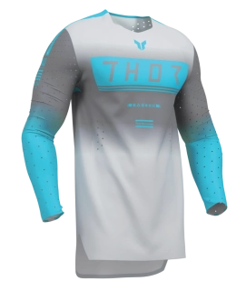 Lehký a pružný motokrosový - enduro dres THOR SPORTMODE GEO barva charcoal/šedá