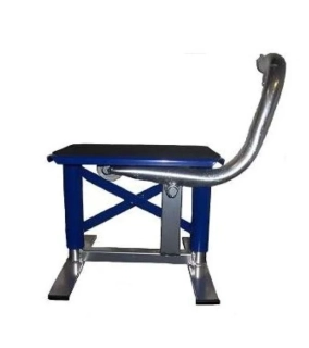 Endurový stojan / motocyklový stojan pro enduro pod motocykl LN ENDURO barva modrá, minimální výška 26 cm, maximální výška 35 cm