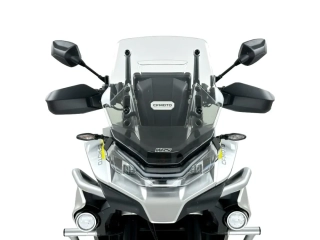 Plexi motocyklu WRS pro CF MOTO 800 MT rok 2022-2026 verze SPORT výška 52,3 cm, barva čirá