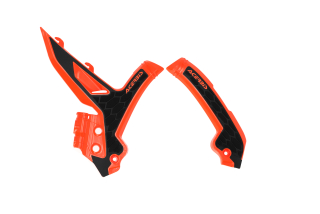 Ochranné kryty rámu ACERBIS pro KTM SX 125/250/300 rok 2023-2026 barva oranžová/oranžová