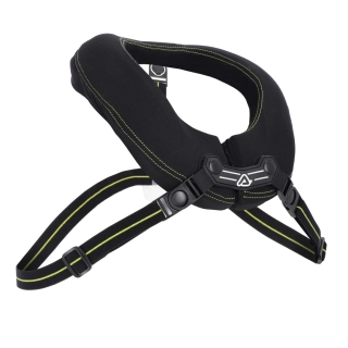 a Dětský polstrovaný měkký chránič krku / chránič krku / krční límec  ACERBIS COLLAR X-ROUND PRO KID 2.0  barva černá/žlutá fluo včetně popruhů 
