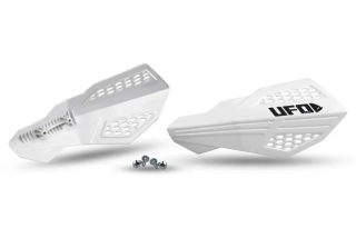Kryty páček motocyklu / chrániče rukou UFO HORUS HANDGUARDS barva bílá pár / bez montážní sady