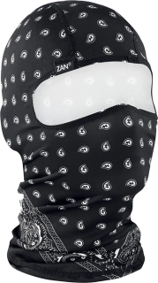 Obličejová kukla pod přilbu ZANHEADGEAR POLY BLACK PAISLEY WBP101