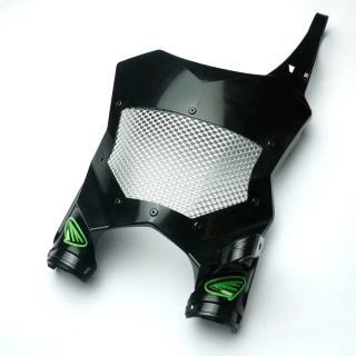 Přední číslová tabulka motocyklu s ventilační mřížkou CYCRA STADIUM PLATE VENTED pro KAWASAKI KX 250 / KX 450 rok 2025-2026 viz popis, barva černá