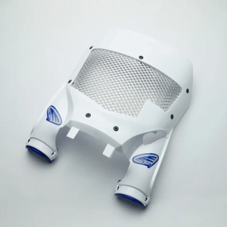 Přední číslová tabulka motocyklu s ventilační mřížkou CYCRA STADIUM PLATE VENTED pro YAMAHA rok 2023-2026 viz popis, barva černá