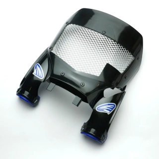 Přední číslová tabulka motocyklu s ventilační mřížkou CYCRA STADIUM PLATE VENTED pro YAMAHA YZ 250 F rok 2024-2026 viz popis, barva černá