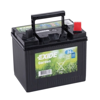 Baterie pro zahradní techniku EXIDE BIKE GARDEN 12V 24Ah 250A (U1R-250) rozměr 197x132x186 mm, polarita pravá