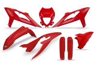 Sada plastů motocyklu UFO PLASTIC BODY KIT pro BETA 4T RR 350/390/400/430/480 rok 2023-2024 barva červená