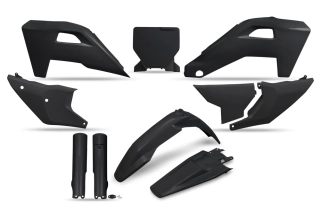 Sada plastů motocyklu UFO PLASTIC BODY KIT pro HUSQVARNA TC 125/150/250/300 rok 2023-2026 barva černá