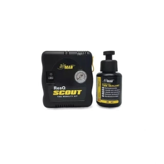 Kompaktní poloautomatická opravná sada na lepení motocyklových pneu AIRMAN RESQ SCOUT TIRE MOBILITY KIT 
