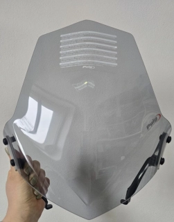 A Motocyklové plexi PUIG verze SPORT pro MV AGUSTA BRUTALE 800 RR 2013-2017 BARVA PLEXI H - KOUŘOVÉ rozměry plexi výška 31 cm x šíře 38 cm
