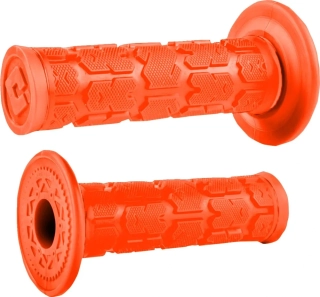 Motokrosové jednovrstvé rukojeti - mx gripy ODI ROGUE MX SINGLE PLY GRIPS zavřené konce, barva oranžová