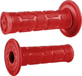 Motokrosové jednovrstvé rukojeti - mx gripy ODI ROGUE MX SINGLE PLY GRIPS zavřené konce, barva červená 