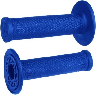 Motokrosové jednovrstvé rukojeti - mx gripy ODI RUFFIAN MX SINGLE PLY GRIPS bez vaflí, zavřené konce, barva modrá