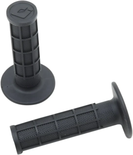 Motokrosové jednovrstvé rukojeti - mx gripy ODI RUFFIAN MX HALF 1/2 WAFLE SINGLE PLY GRIPS zavřené konce, half/půl vafle barva černá