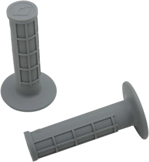 Motokrosové jednovrstvé rukojeti - mx gripy ODI RUFFIAN MX HALF 1/2 WAFLE SINGLE PLY GRIPS zavřené konce, half/půl vafle barva šedá