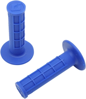 Motokrosové jednovrstvé rukojeti - mx gripy ODI RUFFIAN MX HALF 1/2 WAFLE SINGLE PLY GRIPS zavřené konce, half/půl vafle barva modrá