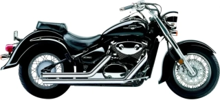 Kompletní výfuk motocyklu COBRA STREET ROD STRAIGHTCUT pro SUZUKI VL 800 VOLUSIA rok 2001-2004 barva chromová 