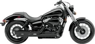 Kompletní výfuk motocyklu COBRA STREET ROD SLASHDOWNS pro HONDA VT 750 CS SHADOW / AERO rok 2008-2014 viz popis, barva černá