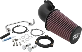 Kit sání vzduchu - sada KN / K & N  STREET AIR INTAKE SYSTEM označení 57-1126 pro HARLEY DAVIDSON XL SPORSTER 883 /1200 rok 2007-2021 viz popis , barva černá