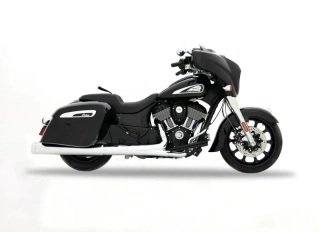 Koncovky výfuku RINEHART RACING SLIP ON MUFFLERS 4.5" DBX45 typ 500-0565C-SLASH pro INDIAN ROADMASTER DARK HORSE ROK 2020-2025 viz popis, barva chromová/chromové zakončení 