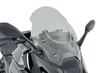 Plexi motocyklu WRS VERZE TOURING pro motocykl BMW R 1300 RS 2025-2026 barva kouřová, výška plexi 46,5 cm / o 12 cm vyšší než originální plexi