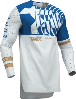 Lehký a pružný motokrosový - enduro dres THOR SPORTMODE MIND barva modrá