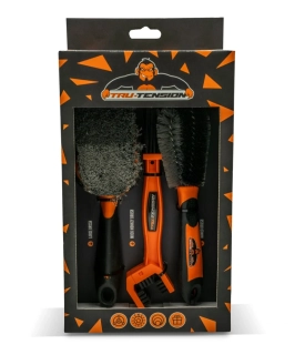 a Sada prémiových čistících kartáčů pro mytí motocyklu TRU TENSION PREMIUM MOTORCYCLE BRUSH CLEANING KIT M082 sada 3 kusy 