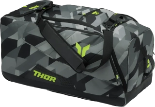Motokrosová cestovní taška - cestovní textilní brašna na motokross THOR CIRCUIT BAG barva černá/šedá/acid rozměr 84 × 38 × 42 cm